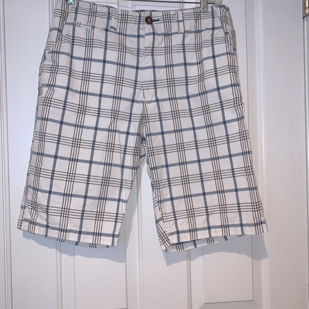 American Eagle mens 33W longboard plaid shorts